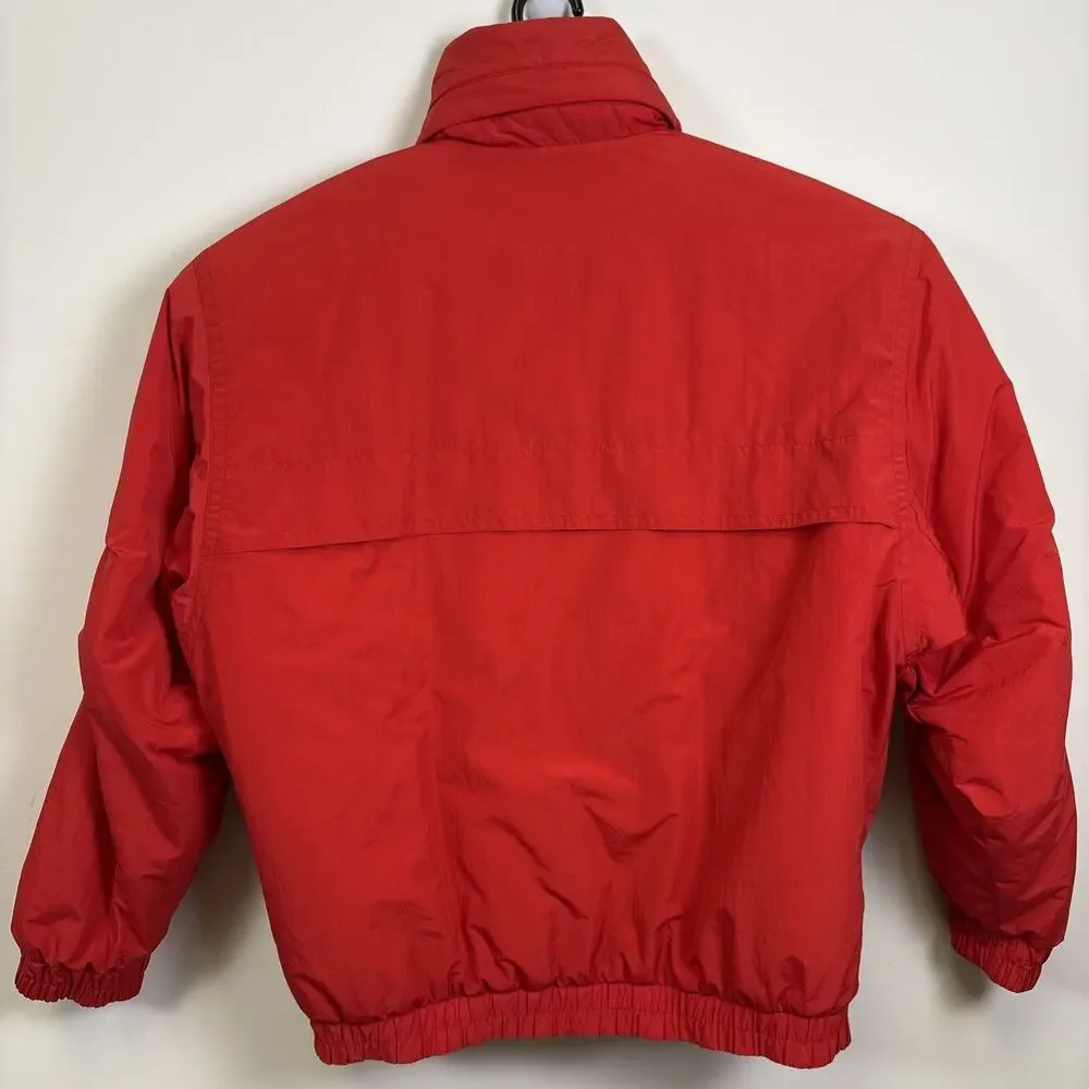 Vintage 80s Red Ski Puffer Jacket Retro Ski Gorpcore Oversized XL - Picture 3 of 16